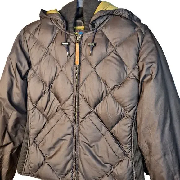 Eddie Bauer vintage Bauer down insulated jacket goose down size small brown - Picture 5 of 5